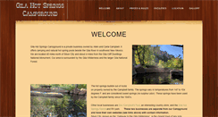 Desktop Screenshot of gilahotspringscampground.com